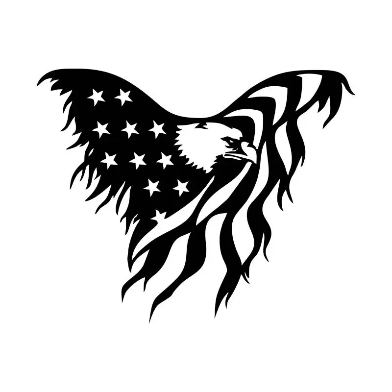 USA Flag Eagle Embroidery Design