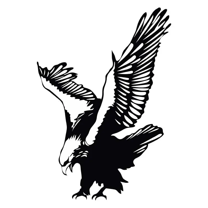 Nabbing Bald Eagle Silhouette Art