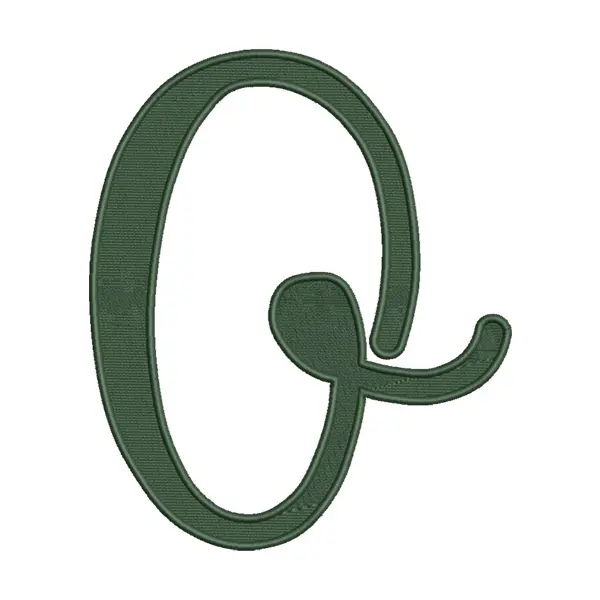 Alphabet O Embroidery Design