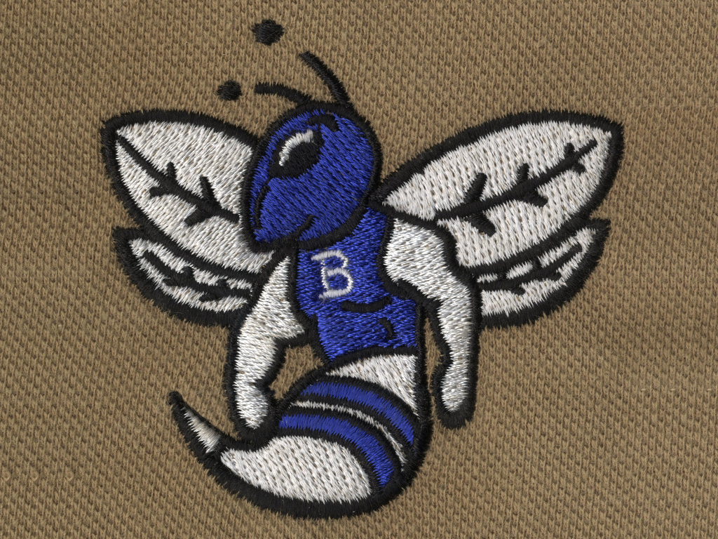 Bee Embroidery Digitizing