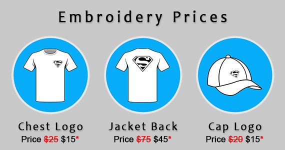 Embroidery Prices
