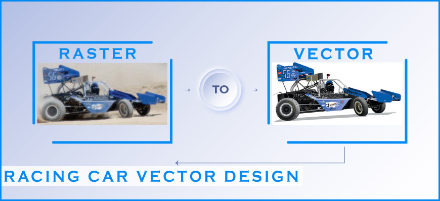 CS Racing Car Vector Design