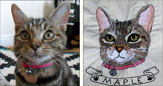 Custom Cat Embroidery Pattern