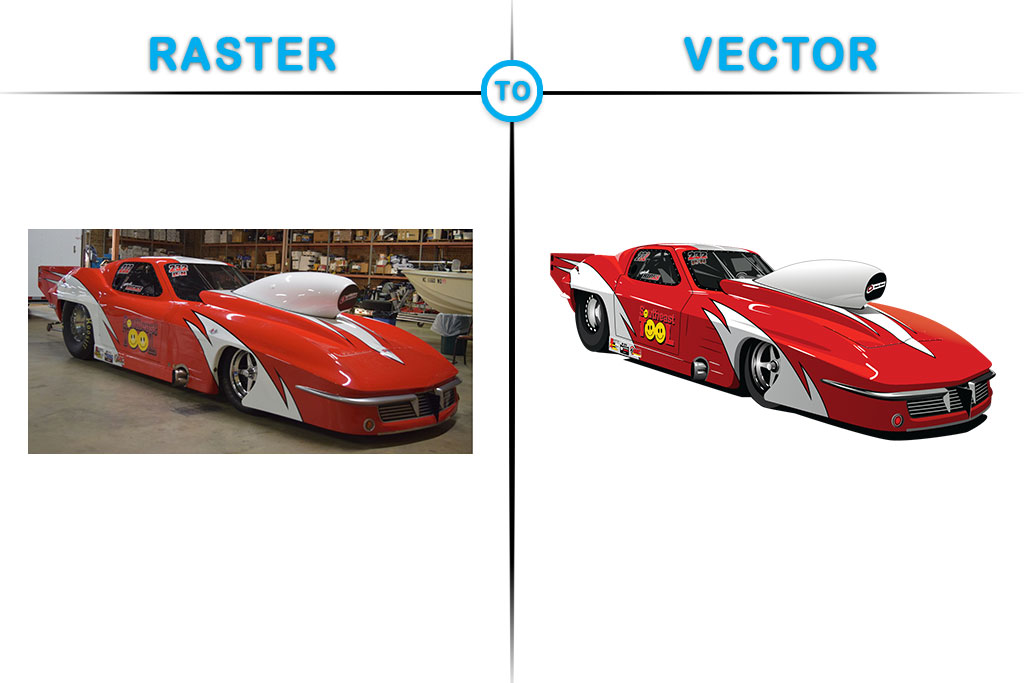 Futuristic Cool Red Car Vector Design