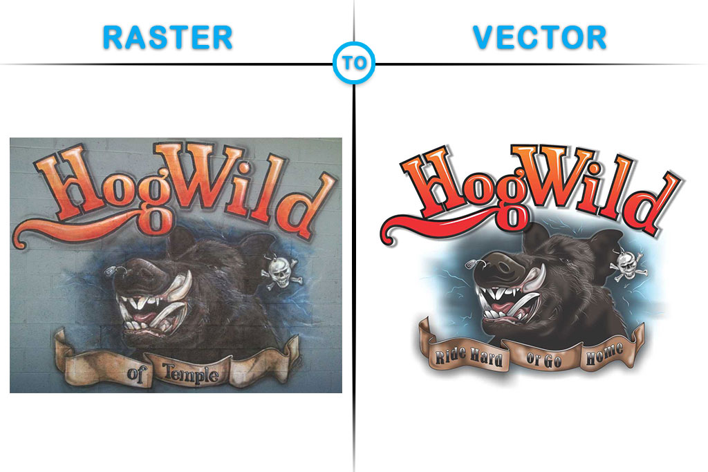 Hog Wild Vector Design
