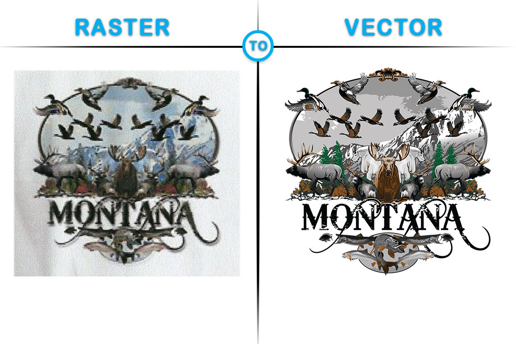 Montana Animal Kingdom Vector Design
