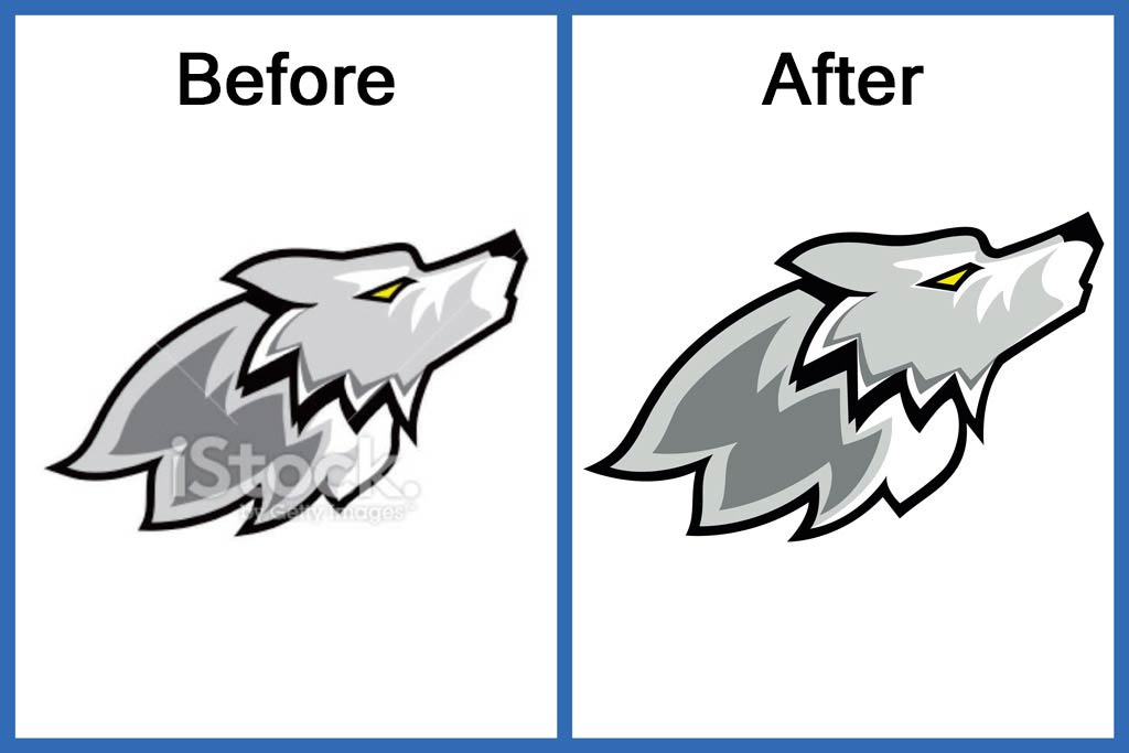 Wolf Cartoon Vector Design