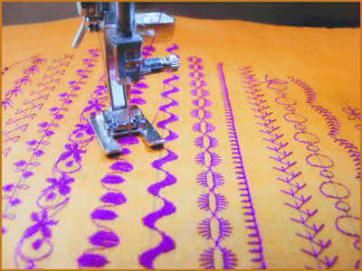 Machine Embroidery Stitching