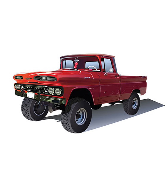 Red Truck Free Vector Design