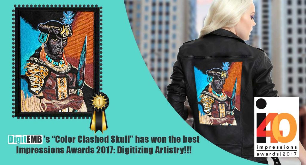 Color Clashed Skull Award Winning Design 2017