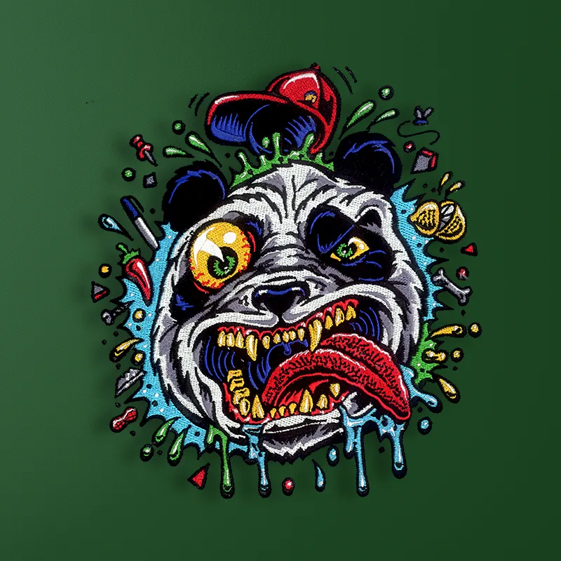 Panda Embroidery Digitized by DigitEMB