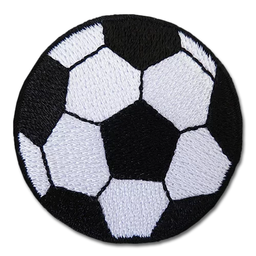 A real embroidered custom patch from DigitEMB with a satin-stitched merrowed border